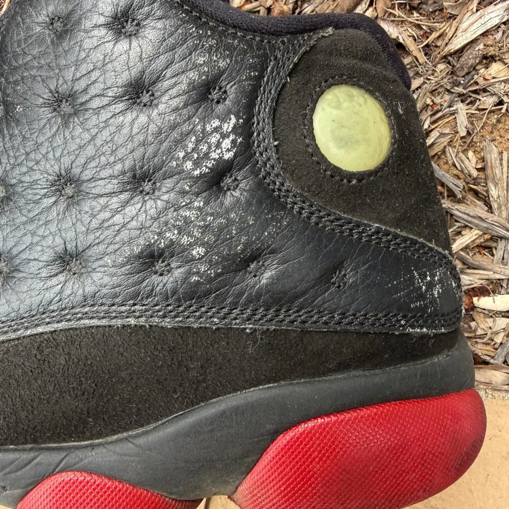Jordan 13 Retro Dirty Bred Mens Size 11 Black Gym Red Basketball‎ Shoes